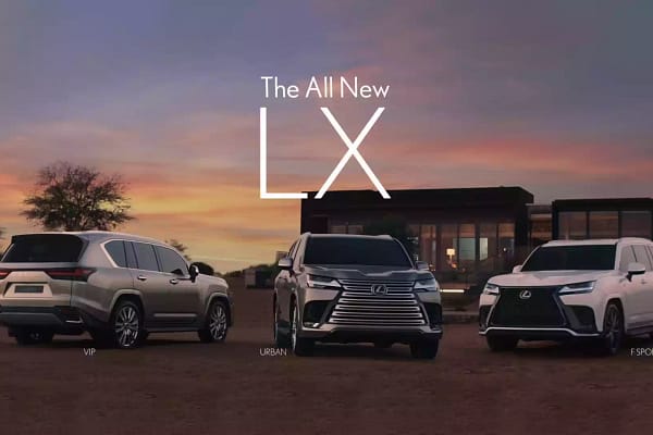 The car advertisement video lexus LX